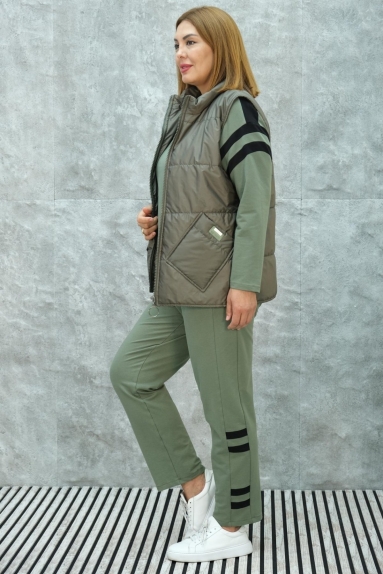 wholesaleWomen Clothes Plus Size Three-Piece Sports Set