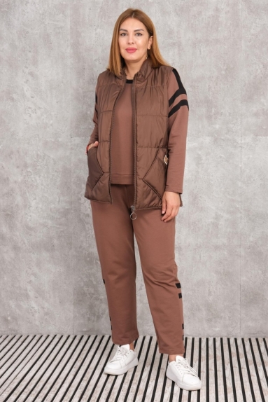 wholesaleWomen Clothes Plus Size Three-Piece Sports Set