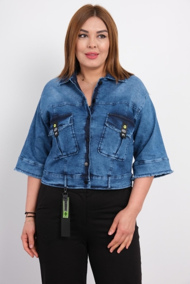 wholesaleWomen Clothes Plus Size Denim Jacket