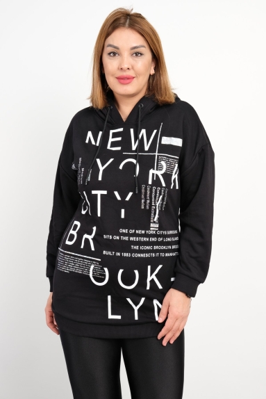 Tunic with the printed front