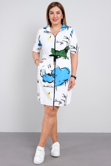 Zip sport design dress