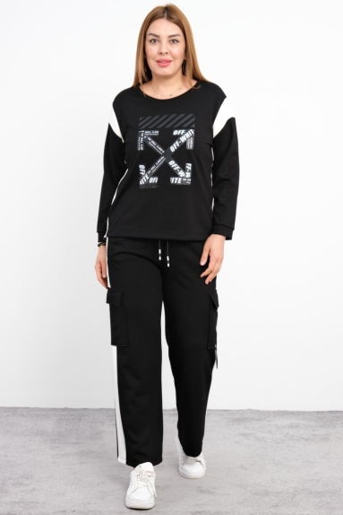 wholesaleWomen Clothes Plus Size Womens Two-Piece Sports Set