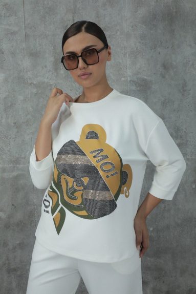 wholesaleWomen Plus Size Plus Size Printed Sweatshirt
