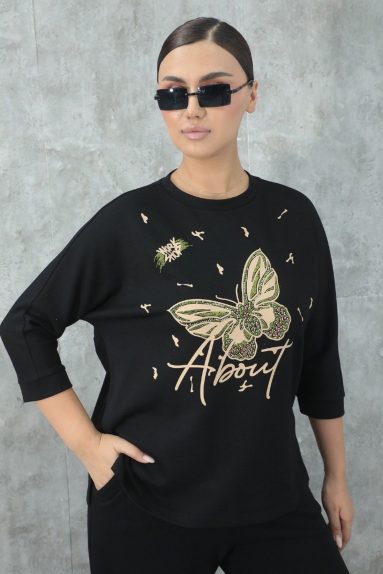 wholesaleWomen Plus Size Plus Size Printed Sweatshirt