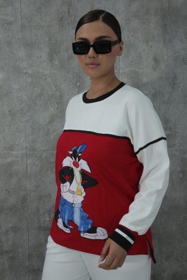 wholesaleWomen Plus Size Plus Size Printed Sweatshirt